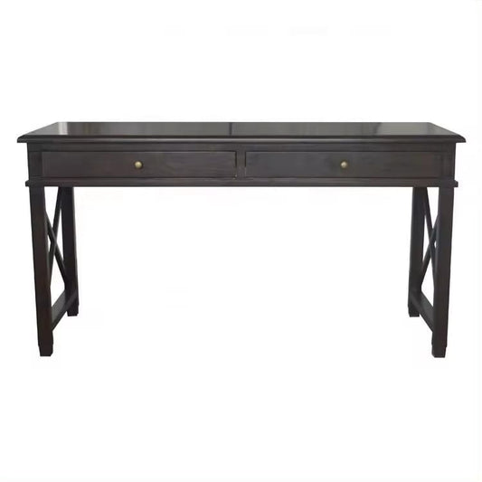 Black Drifted Oak Writing Desk