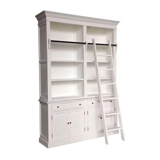 French Provincial White Bookcase