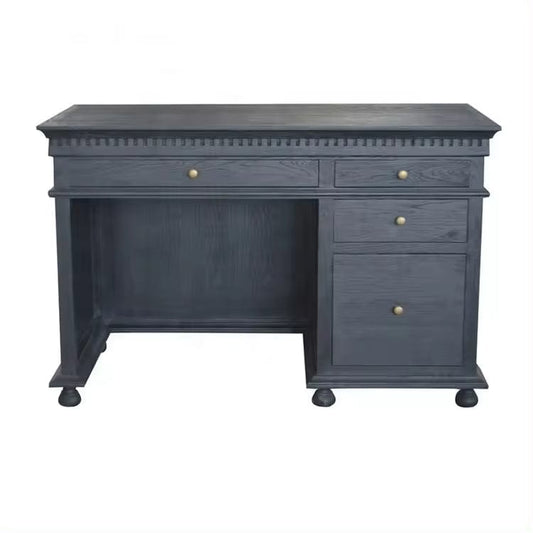 French Classic Black Drifted Oak Desk
